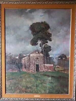 Federico variopinto olio su tavola ischia