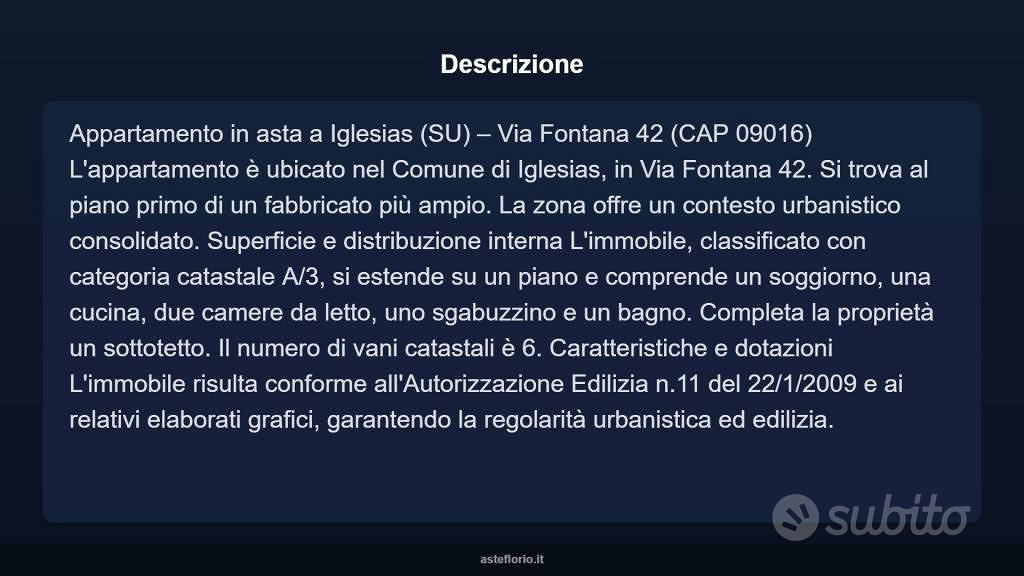 Appartamento – Igrèsias/Iglesias, Sulcis Iglesiente - Vista 3