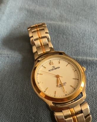 Orologio PETER WACTH uomo quarzo anni 80 nuovo