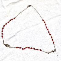 Rosario collana vero argento