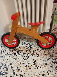 bici in legno per bambini 