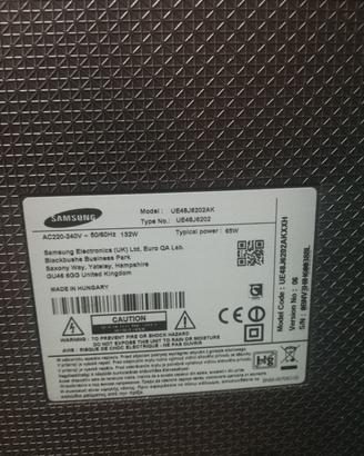 Tv samsung 50 pollici schermo rotto 