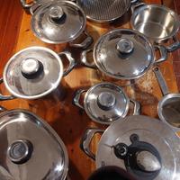 Batteria pentole GM acciaio inox per induzione