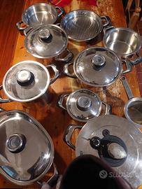 Batteria pentole GM acciaio inox per induzione