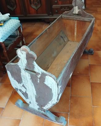 culla vintage da restaurare 