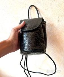 Mini Zainetto Rising Sun stile coccodrillo Y2K