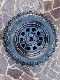 5 gomme + 5 cerchi offroad