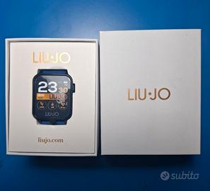 smartwatch Liujo Energy nero con cinturino blu
