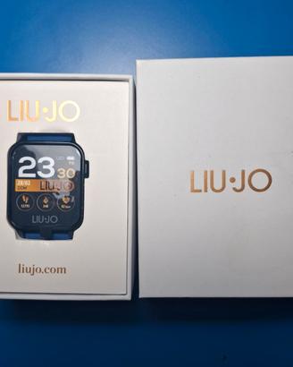 smartwatch Liujo Energy nero con cinturino blu