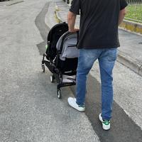 Passeggino gemellare  yo yo stokke  telaio nero