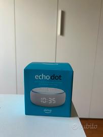 Echo Dot 3 Con Orologio Bianco
