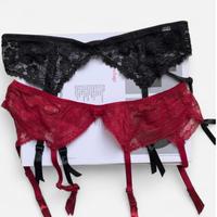 NEW🔥 Lingerie set - 2 reggicalze pizzo tg S