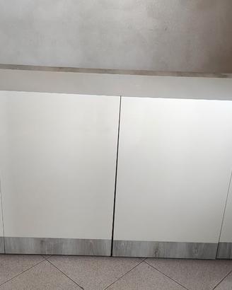 Mobile sala/soggiorno/cucina bianco e betulla