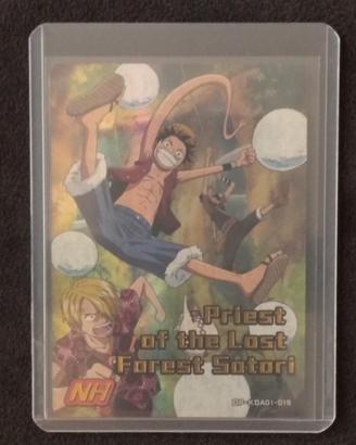 One Piece card:"PRIEST OF THE LOST SATORI" Holo NH