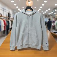 Felpa Champion Japan Cappuccio e ZIP Grigia