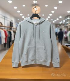 Felpa Champion Japan Cappuccio e ZIP Grigia