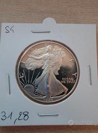 Moneta Argento USA 1986 "S" - 1 oz Silver Eagle -