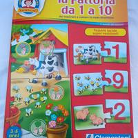 La fattoria da 1 a 10 gioco Clementoni 3-5 anni