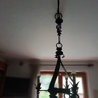 lampadario in ferro battuto 