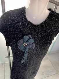 Abito donna nero melange tg 40 Liu Jo Jeans