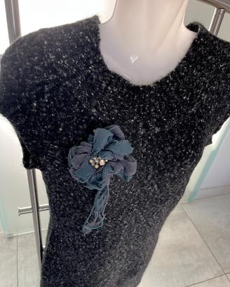 Abito donna nero melange tg 40 Liu Jo Jeans