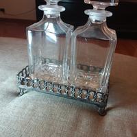 Set portaliquore Liberty bagnato in argento 