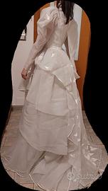 Abito da Sposa Vintage Anni '80 – Taglia 38 – Orig
