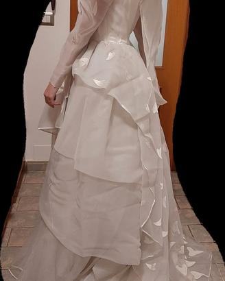 Abito da Sposa Vintage Anni '80 – Taglia 38 – Orig
