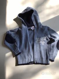 Maglione cotone bambino con cappuccio - 10 anni