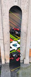 Tavola snowboard Volkl Spark 156 con attacchi