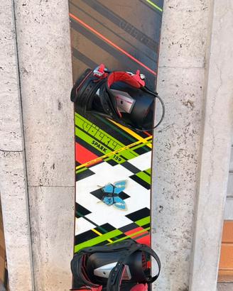 Tavola snowboard Volkl Spark 156 con attacchi