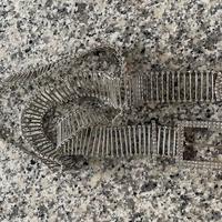 Cintura in metallo e strass galvanica argento