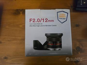 Samyang F 2.0 12 mm Sony e-mount Lente/Obiettivo