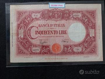 Banconota 500 lire Barbetti 