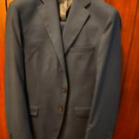 vestito blu in fresco di lana 