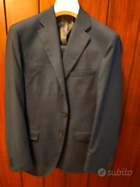 vestito blu in fresco di lana 