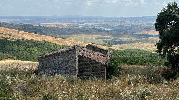 Casale in pietra su due livelli con terreno