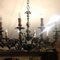 LAMPADARIO  IN OTTONE