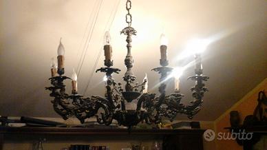 LAMPADARIO  IN OTTONE