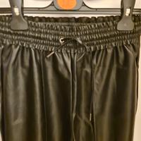 Pantalone ecopelle nero Tezenis