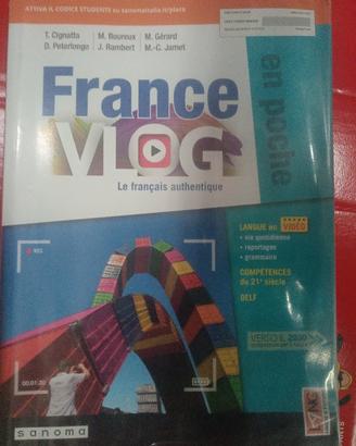 libro scuola FRANCE VLOG EN POCHE