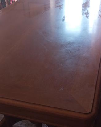tavolo legno salotto+6sedie