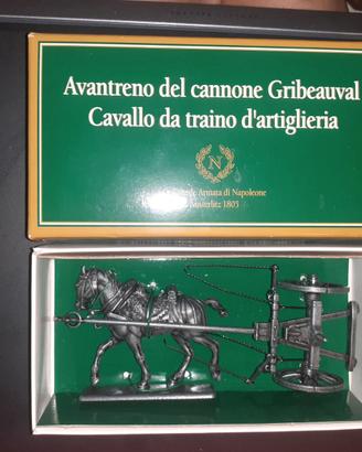 Modellino Avantreno Cannone Gribeauval Cavallo