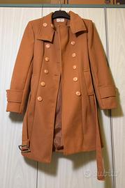 Cappotto Doppiopetto Color Cammello - XL Mai Usato