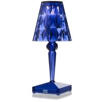 Kartell Battery, Lampada da tavolo a batteria blu