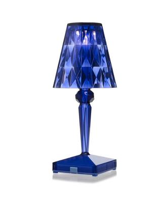 Kartell Battery, Lampada da tavolo a batteria blu