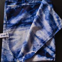 Scialle etnico donna foulard stola stoffa boho BLU