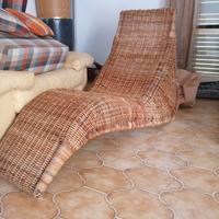 Chaise longue ikea in midollino