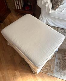 Pouf Contenitore + 2 Rivestimenti (bianco e beige)