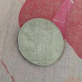 Moneta italiana 100 lire del 1956
